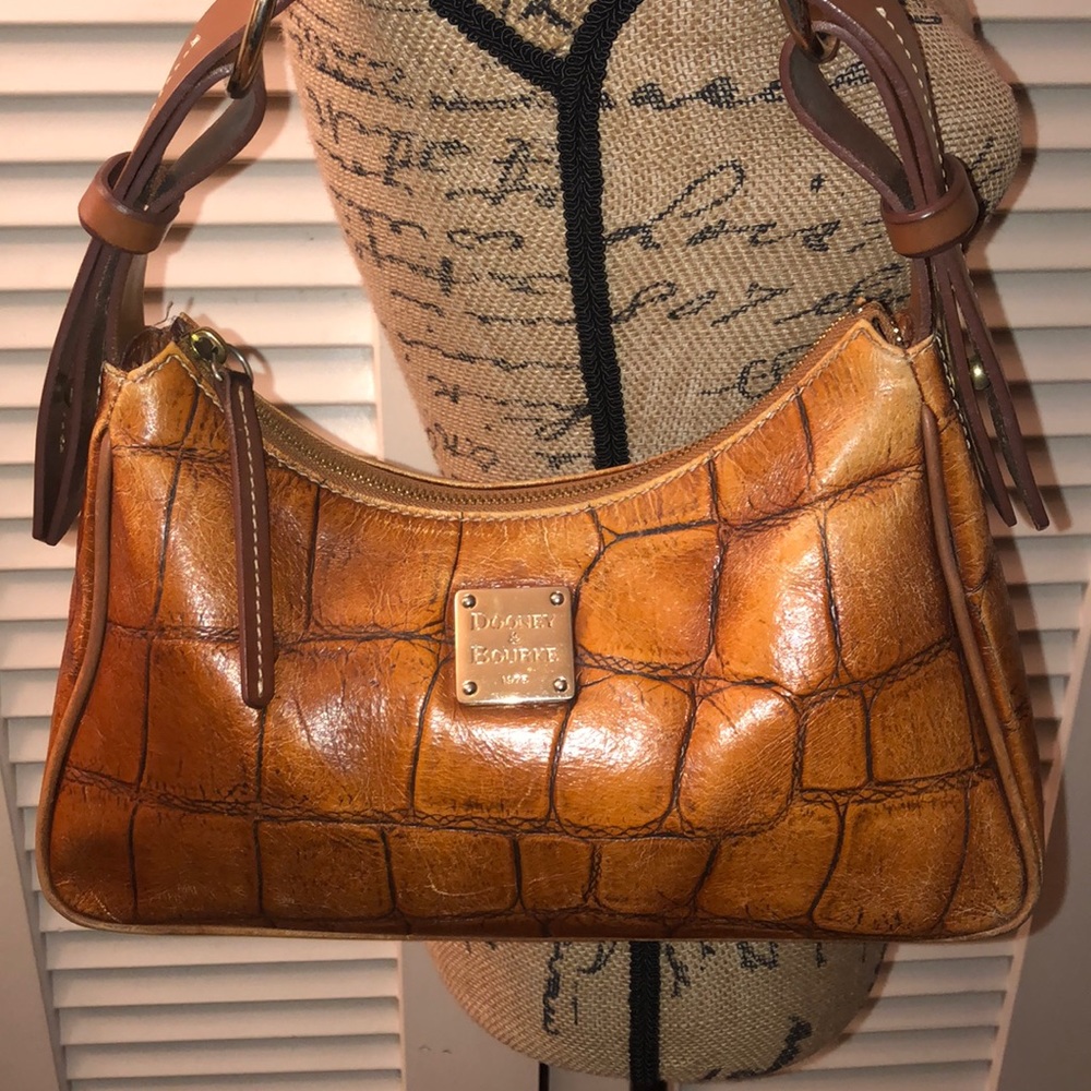 Dooney & Bourke Croc Embossed Leather Hobo